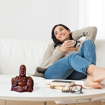 青白磁の笑顔の大仏像 青白磁 千手観音像 中国仏像